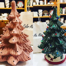 Load image into Gallery viewer, Glass Green specialty Christmas Tree glaze
