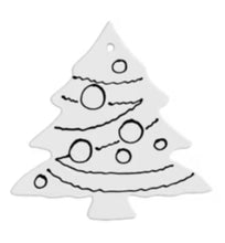 Load image into Gallery viewer, Christmas Tree ornament with lines
