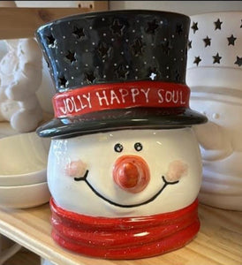 Snowman Head Light Up