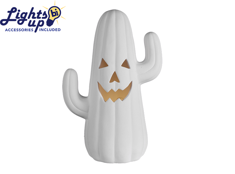 Lighted Cact-O-Lantern