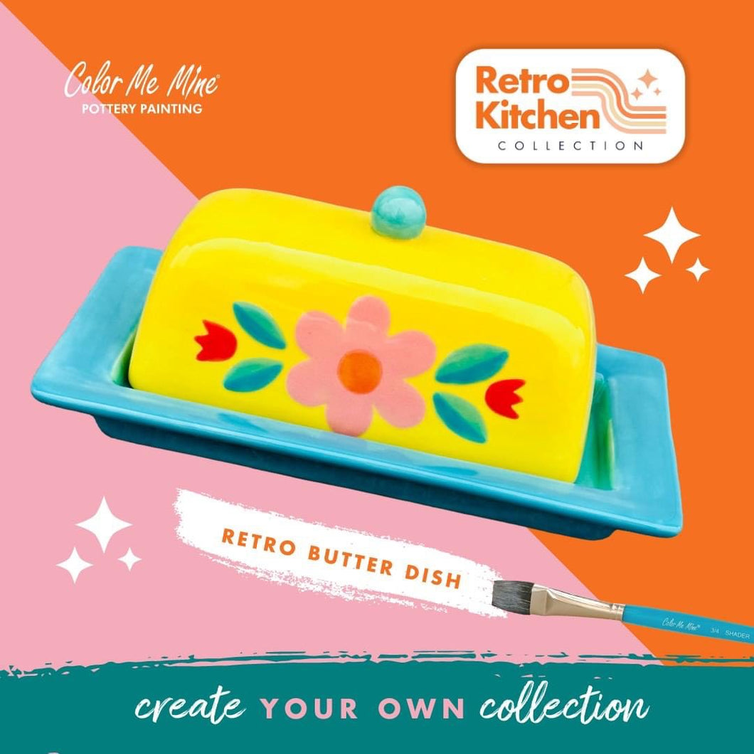 Rimmed Butter Dish