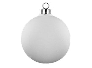 Silver Cap Ball ornament