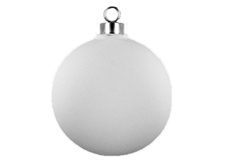 Silver Cap Ball ornament