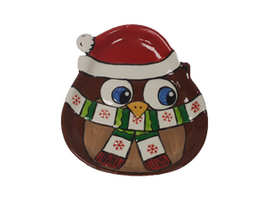 Santa Owl Dish