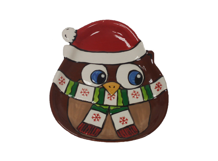 Santa Owl Dish