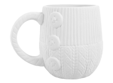 Load image into Gallery viewer, Knit Mug w/buttons
