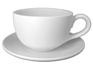 Load image into Gallery viewer, Latte Cup and Saucer

