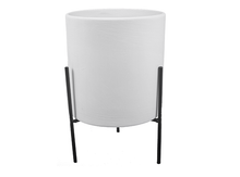 Load image into Gallery viewer, Lg cylinder planter w/stand
