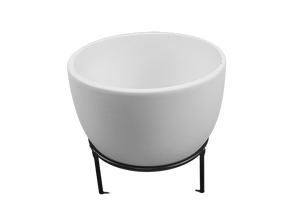 Lg Oval planter w/stand