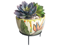 Load image into Gallery viewer, Lg Oval planter w/stand
