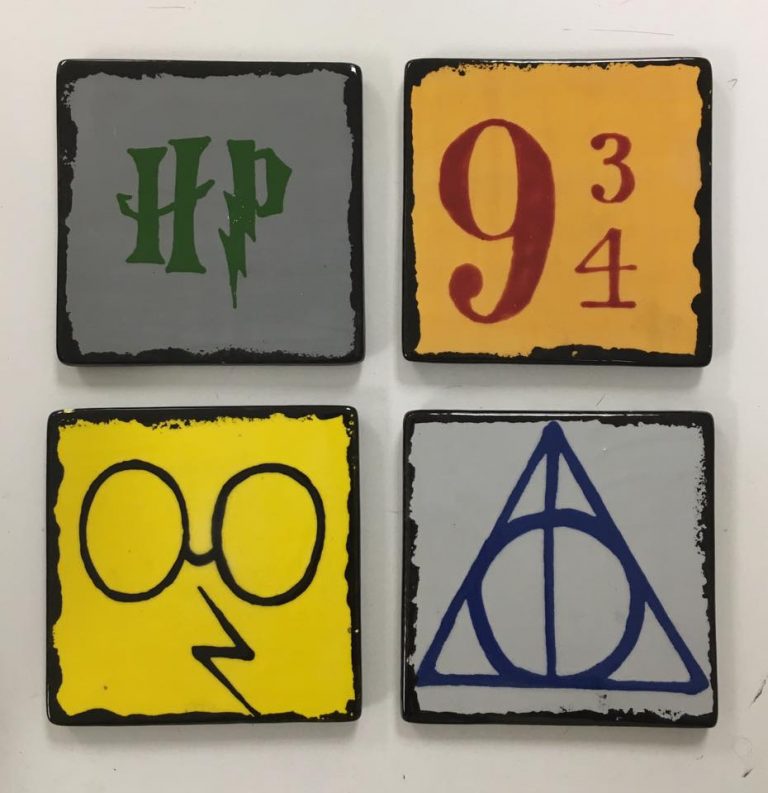 Square coaster set