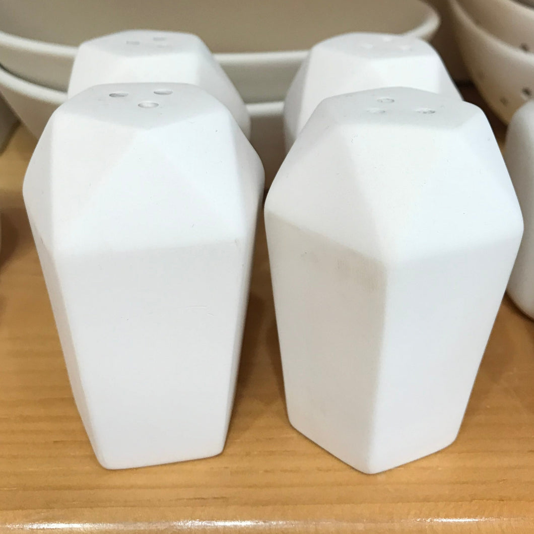 Faceted salt & pepper
