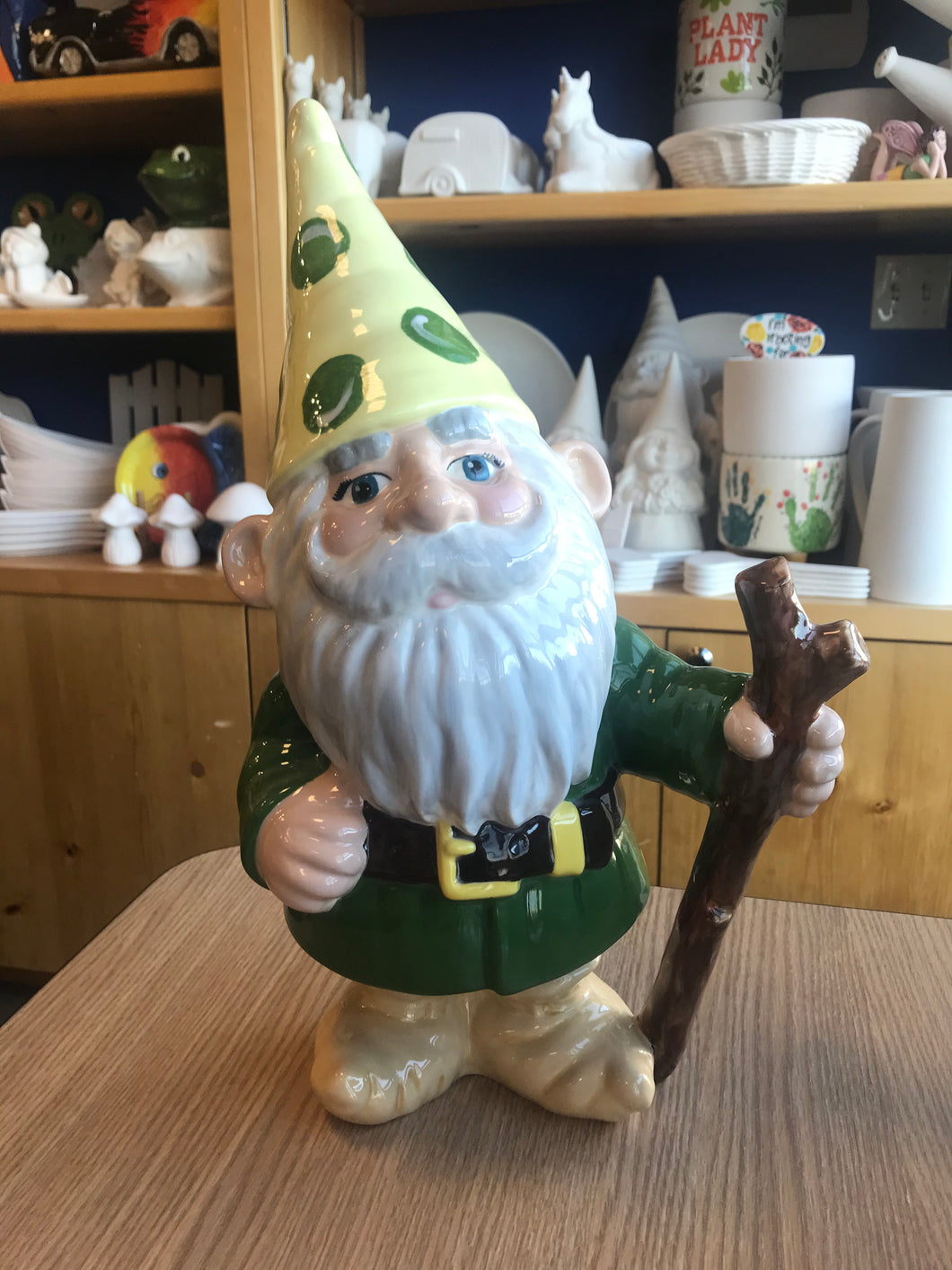 Gnome with Walking Stick