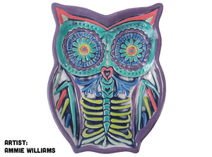 Day of the Dead owl dish