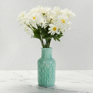 Textured bud vase-fluted