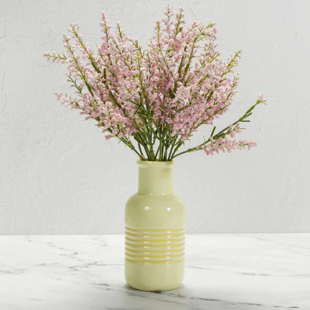 Textured bud vase-ridged