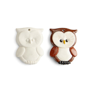 Owl flat ornament