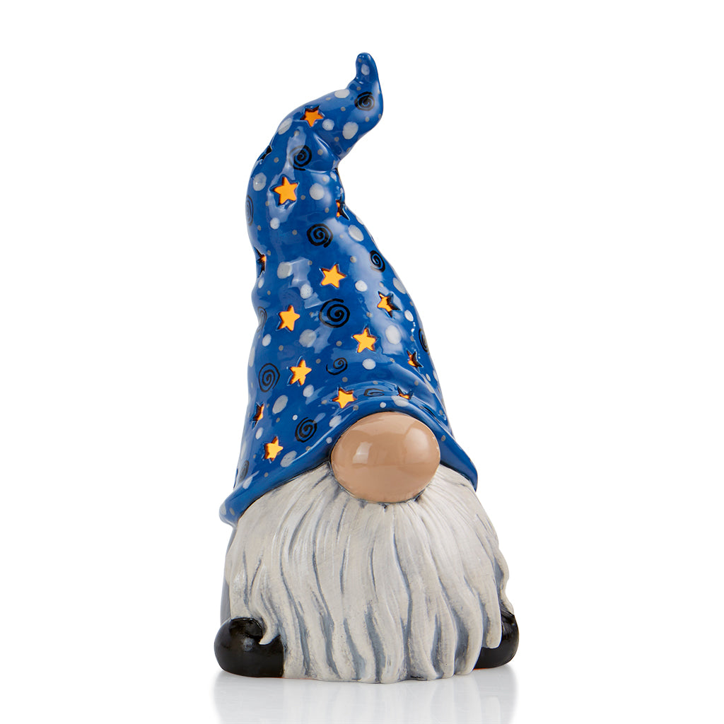 Tall hatted Gnome Lantern Lg