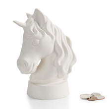 Load image into Gallery viewer, Unicorn bust bank
